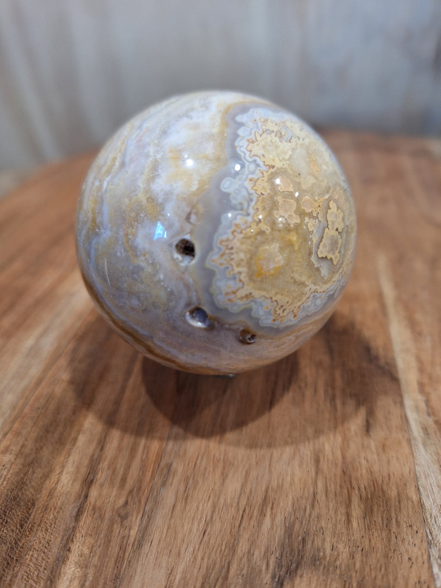 AUSTRALIAN CRAZY LACE AGATE SPHERE