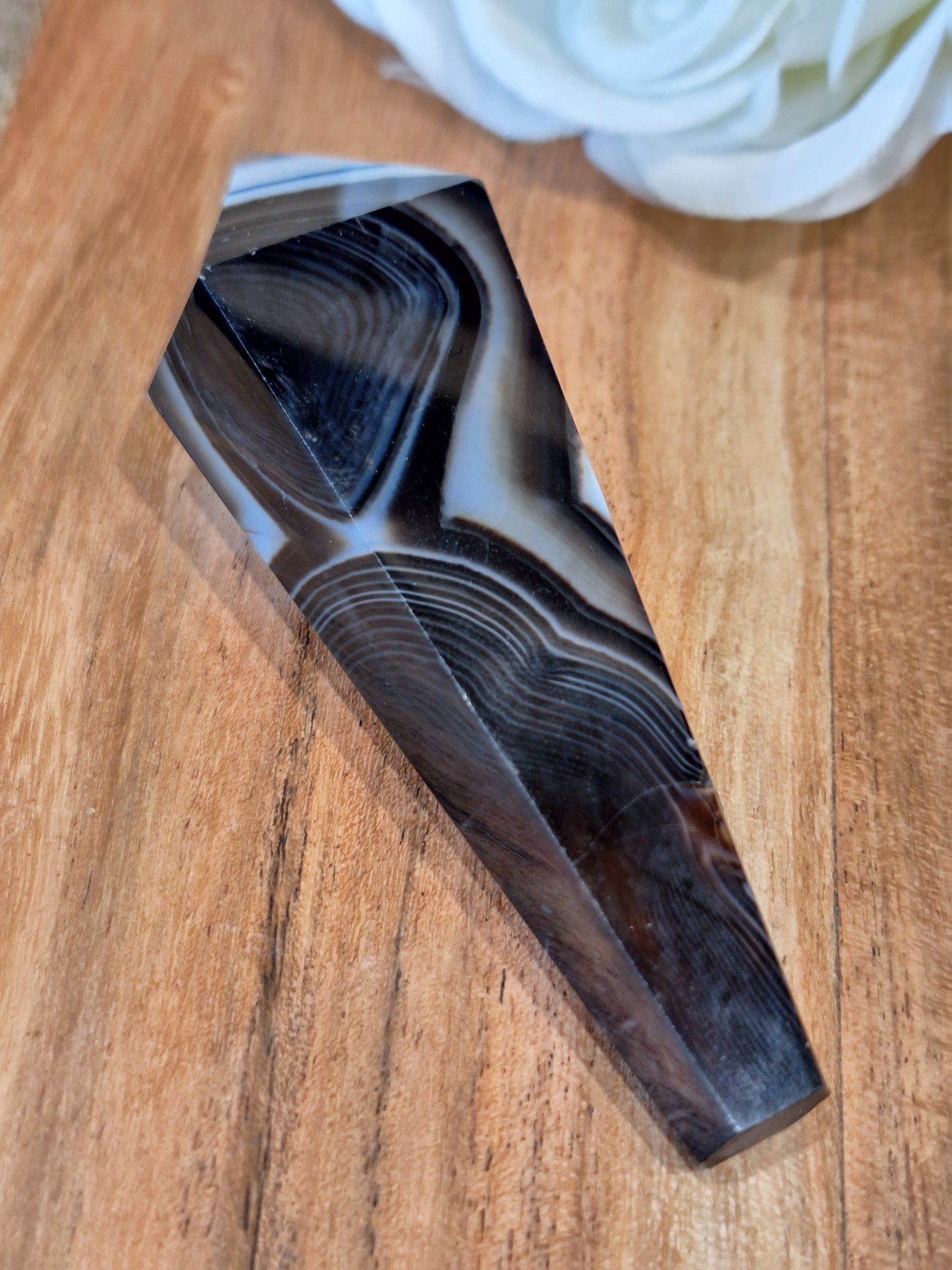 BLACK AGATE WANDS