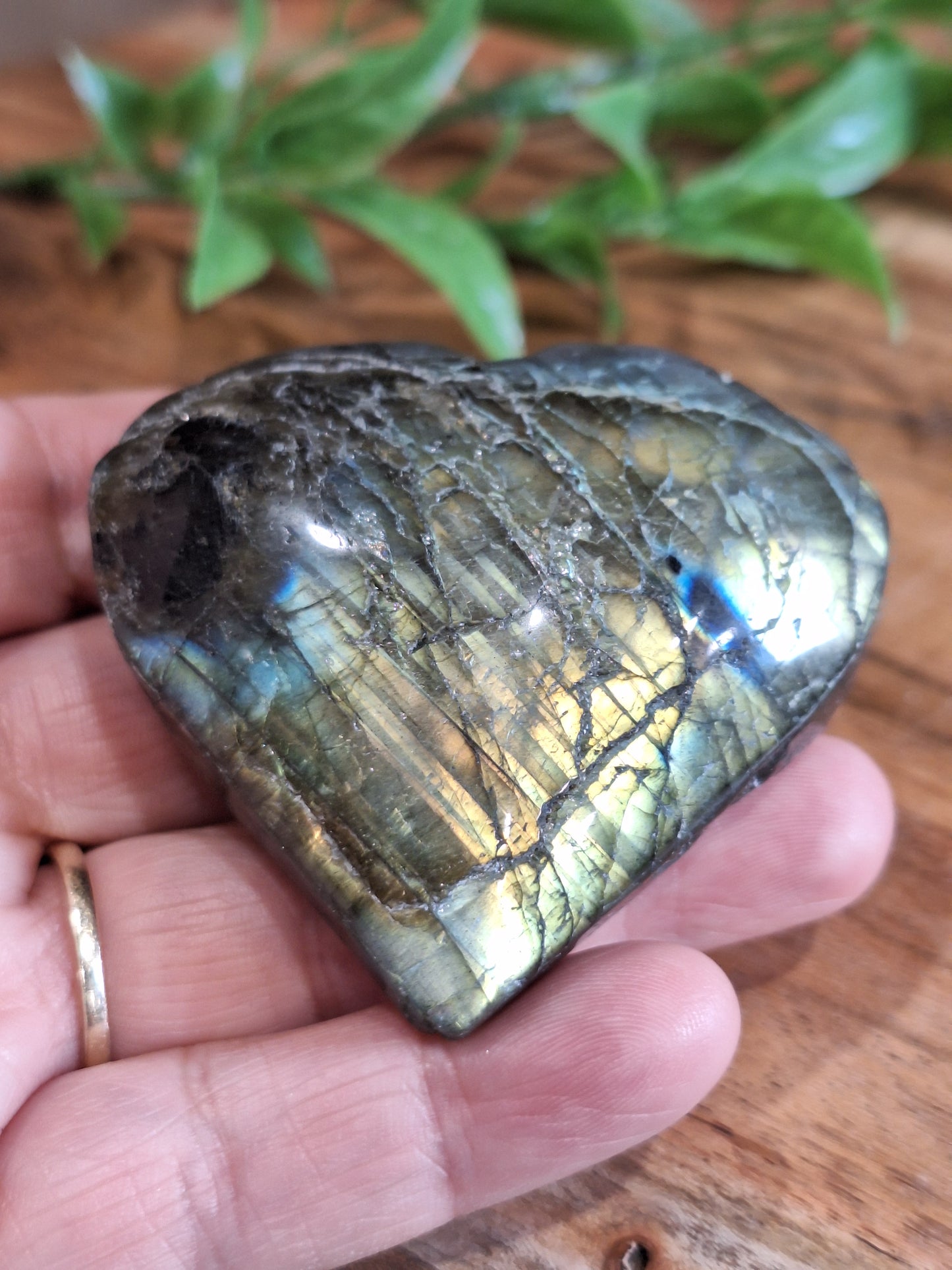 LABRADORITE HEART