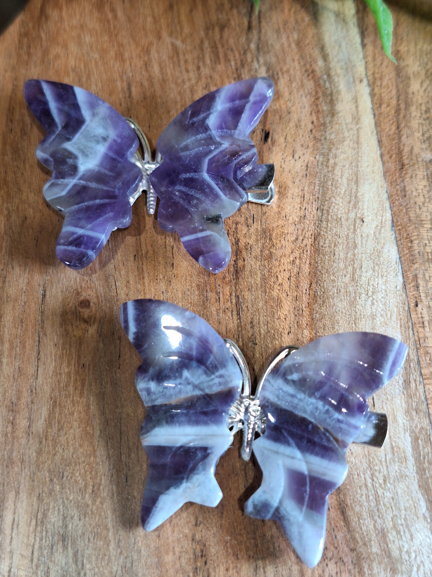 CRYSTAL BUTTERFLY HAIR CLIPS