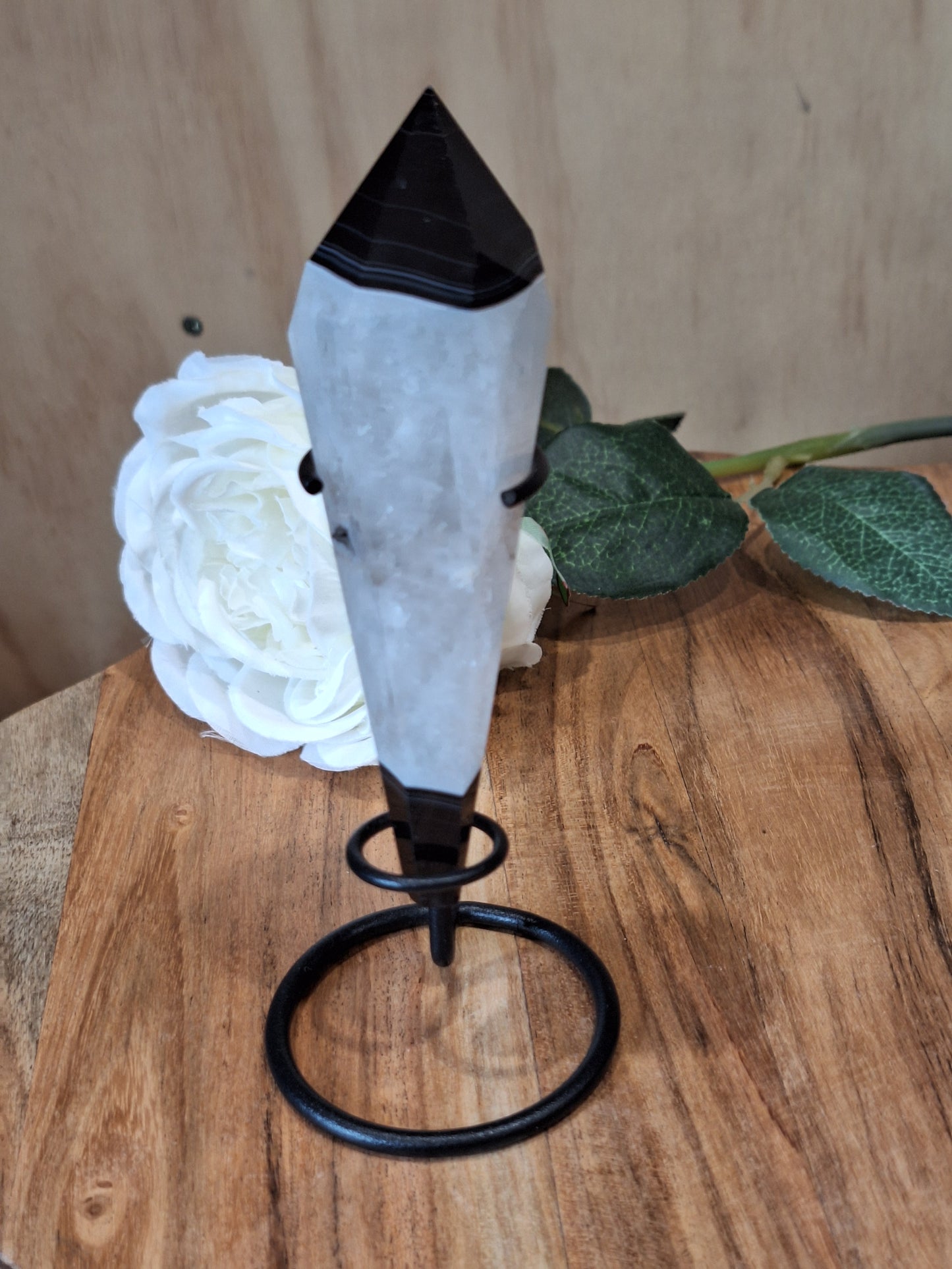 BLACK AGATE WANDS