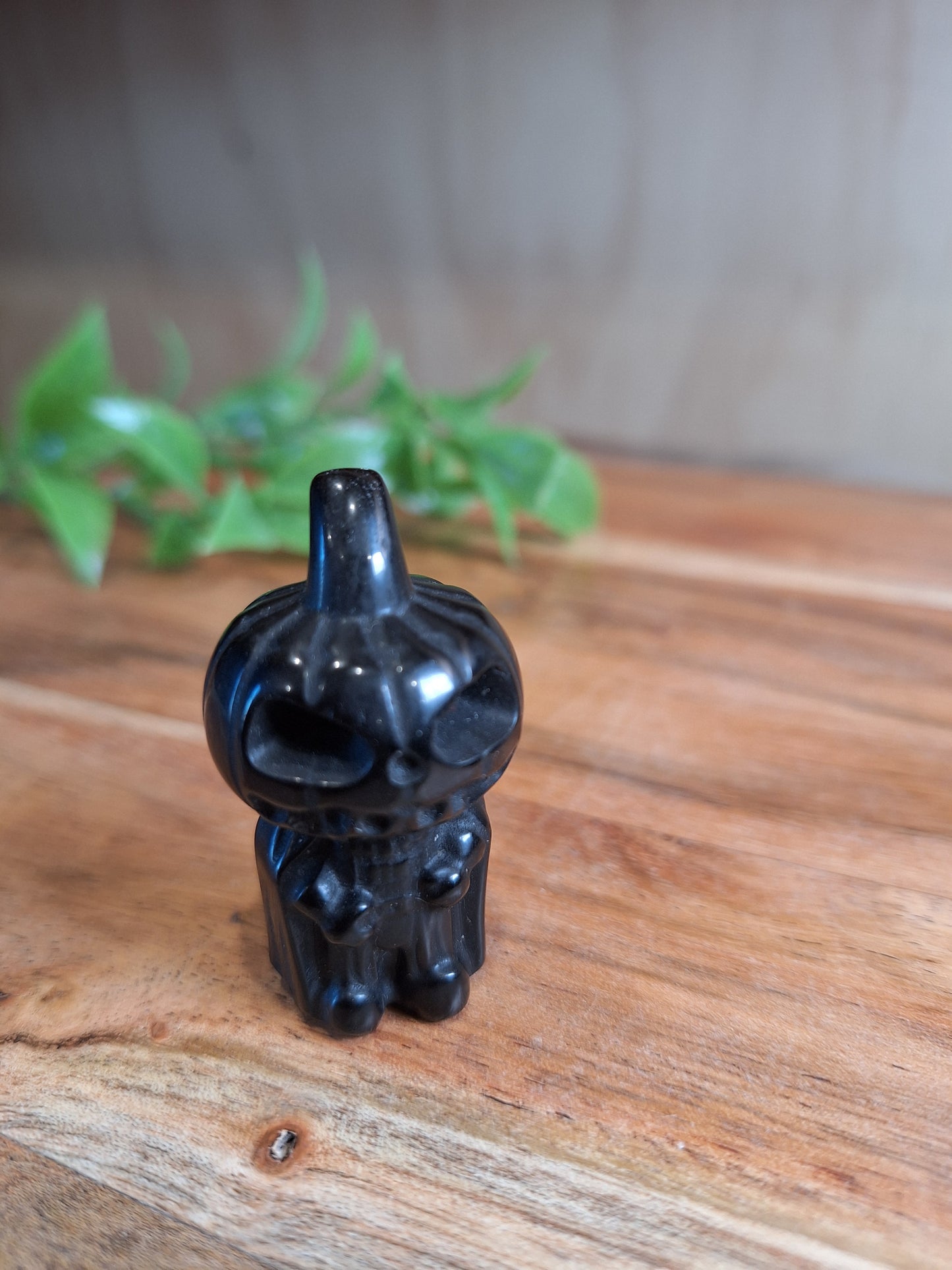 BLACK OBSIDIAN DARTH VADAR PUMPKIN HEAD