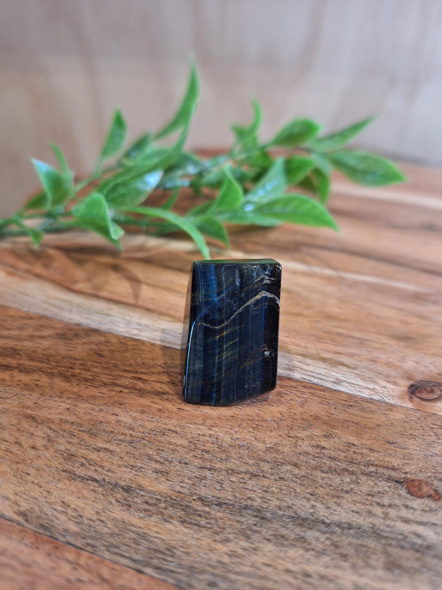 BLUE TIGERS EYE POLISHED RAWS (WARIOUS SIZES & SHAPES)
