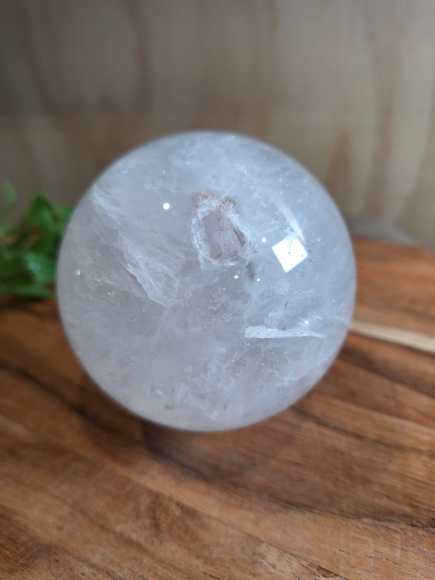 CLEAR QUARTZ SPHERE