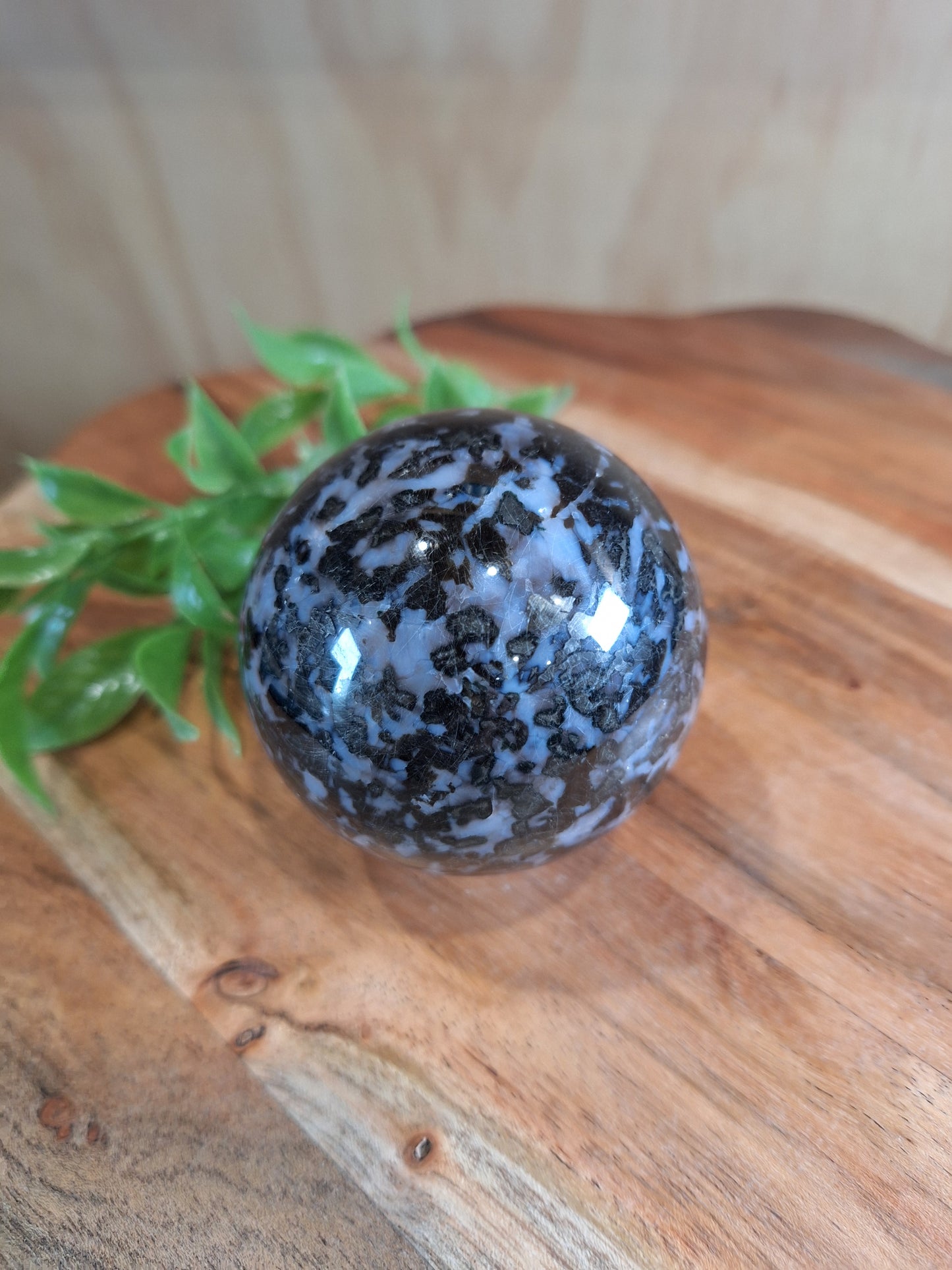 INDIGO GABBRO (MYSTIC MERLINITE) SPHERE