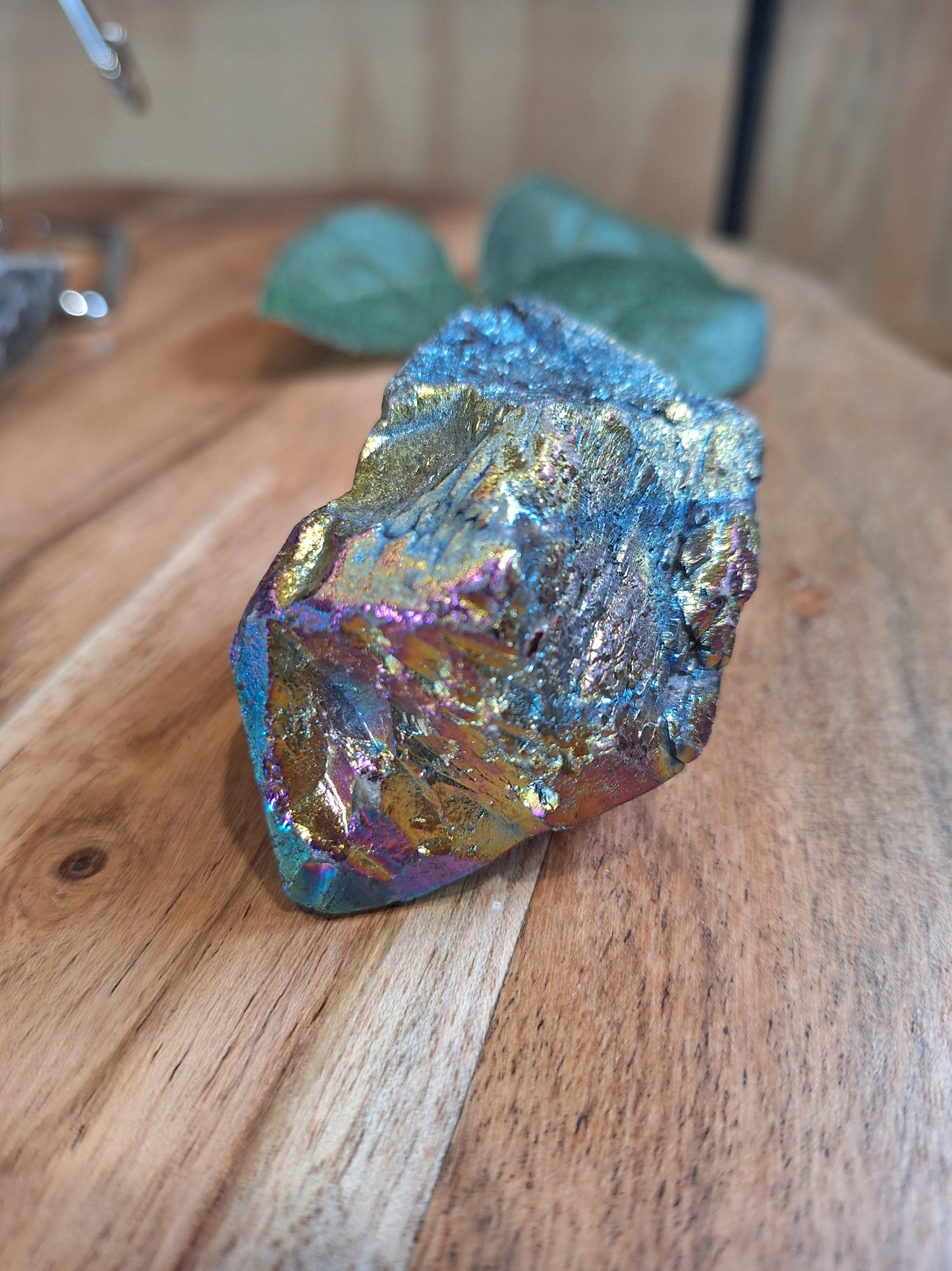 RAINBOW AURA QUARTZ & OBSIDIAN CLUSTERS