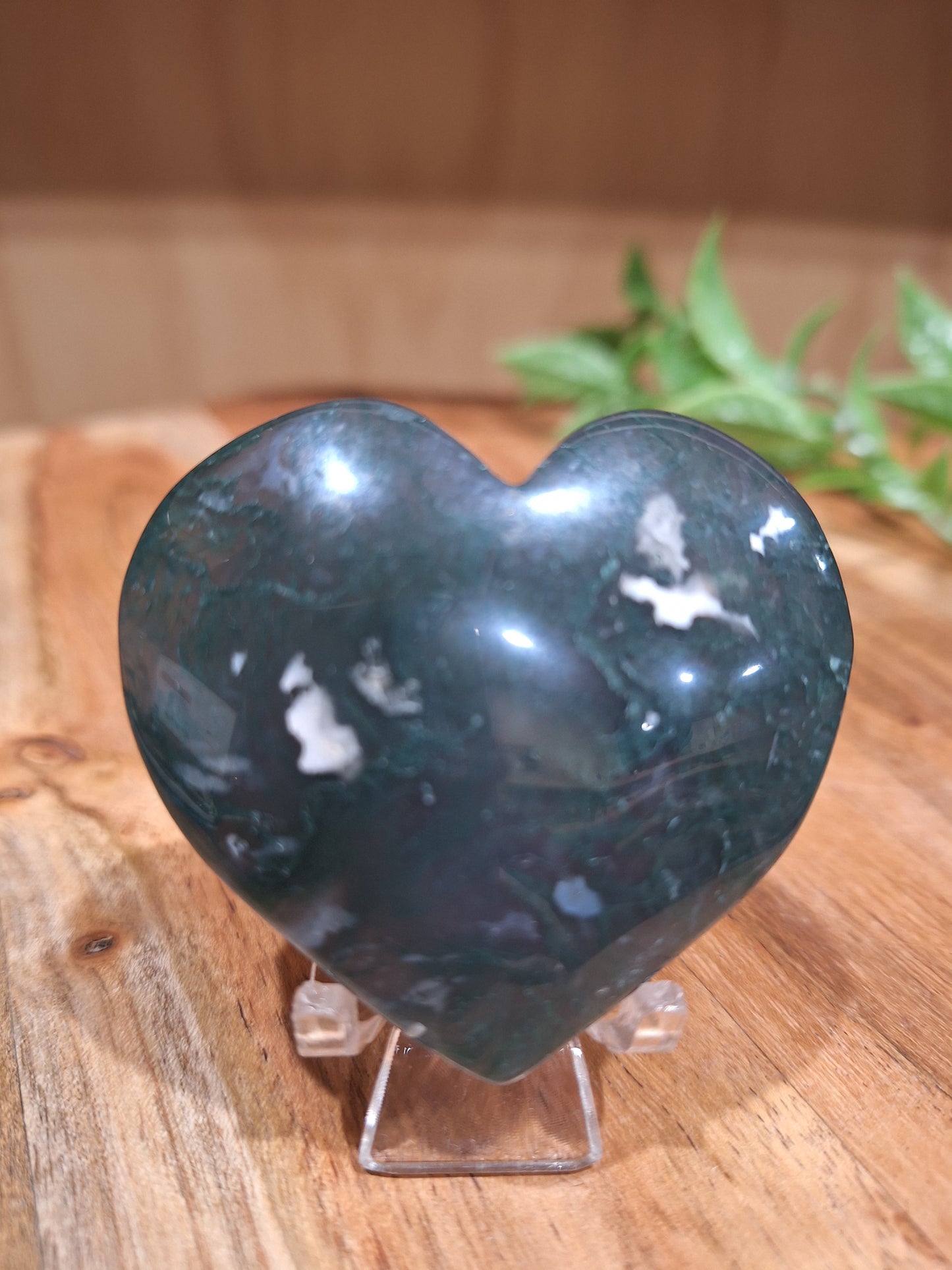 MOSS AGATE HEARTS