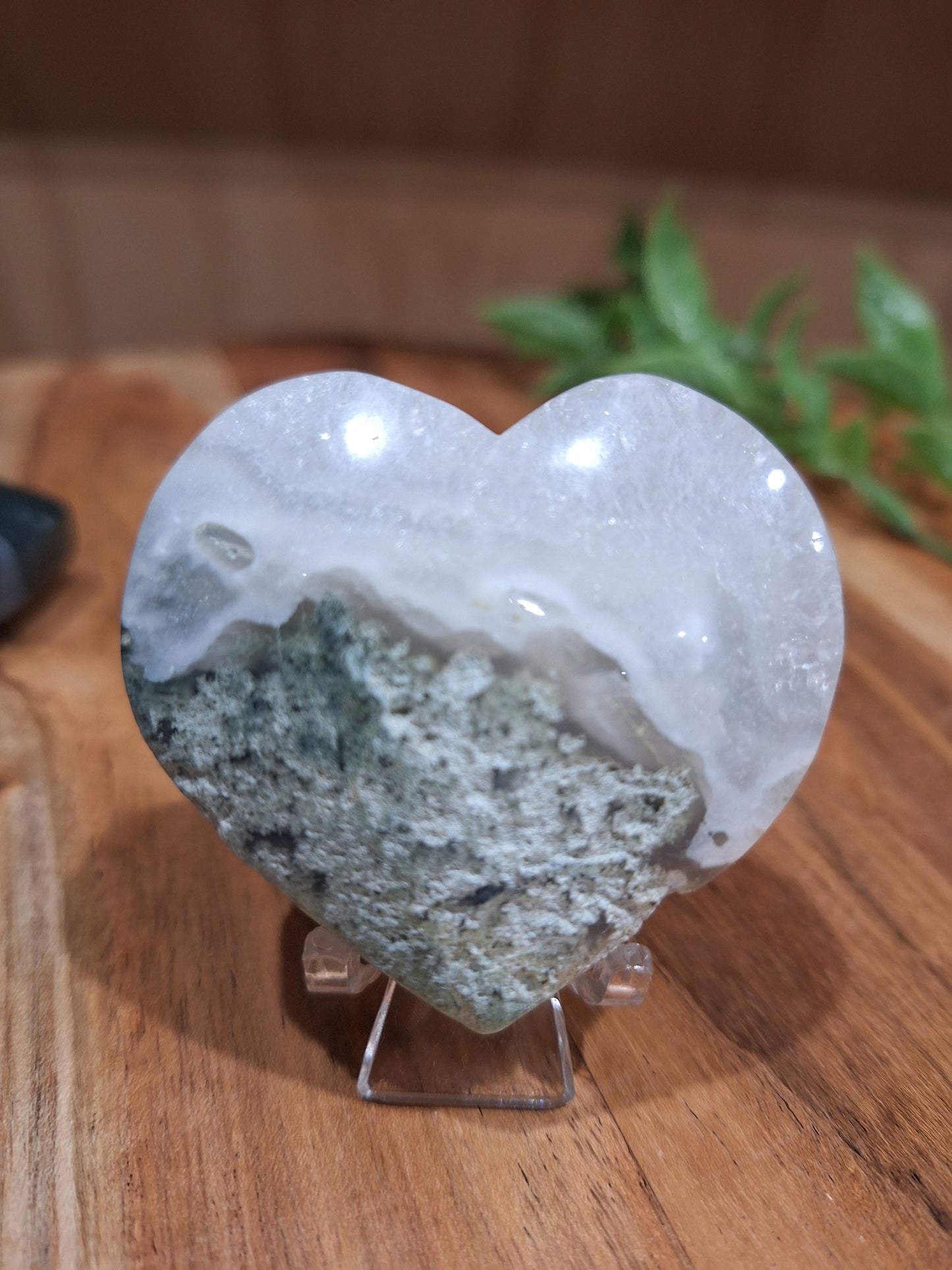 MOSS AGATE HEARTS
