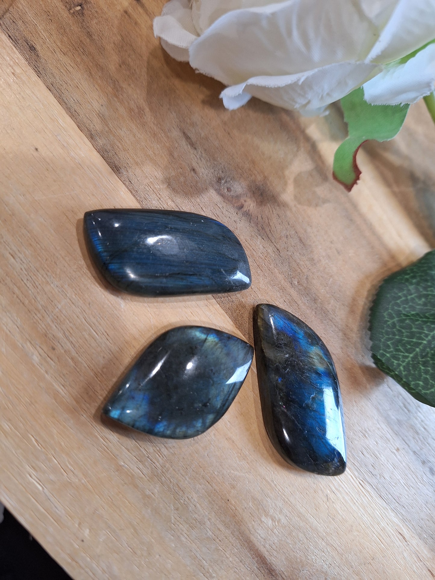 LABRADORITE LEAF (SO FLASHY)