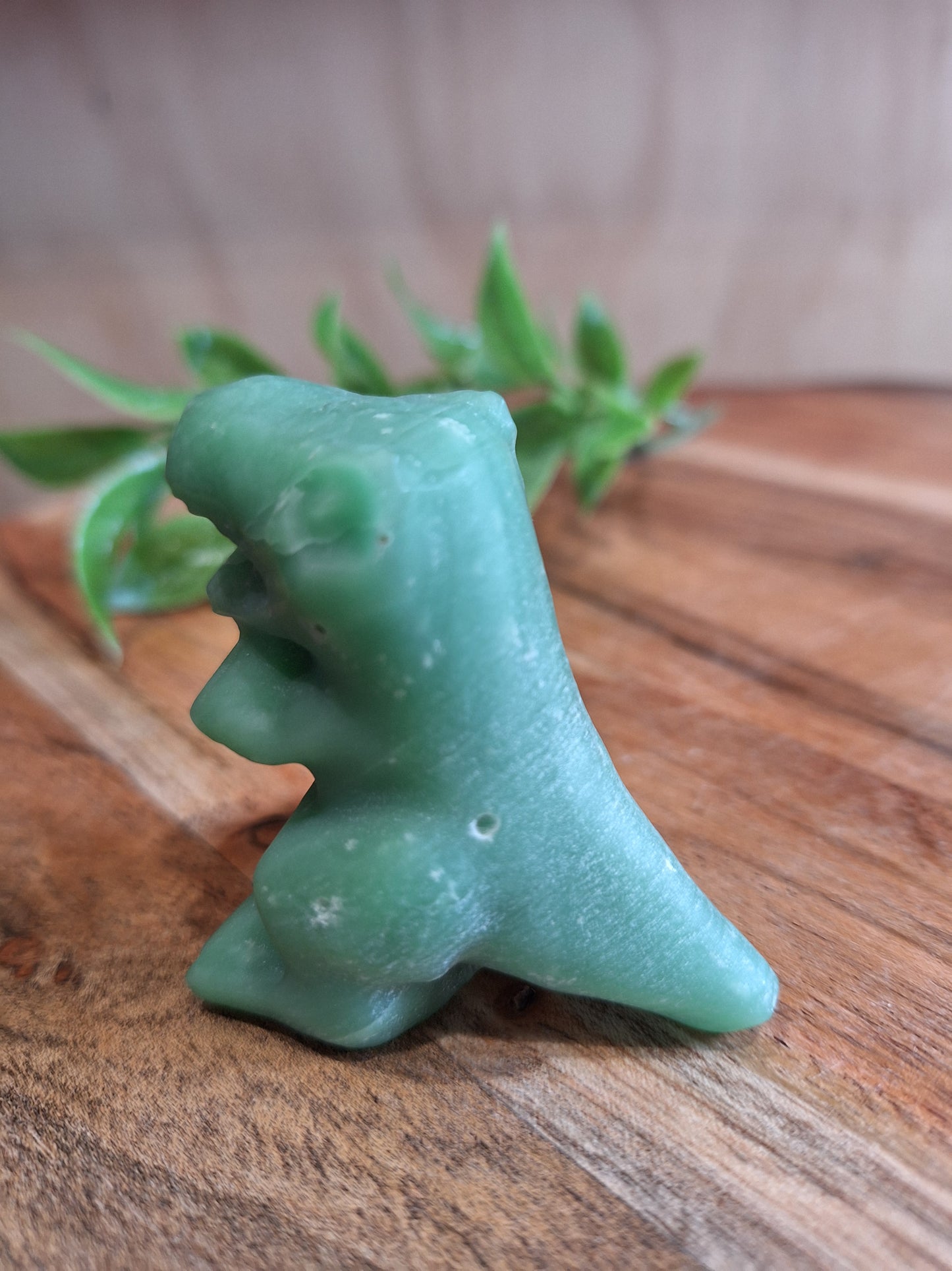 AMAZING DARK GREEN JADE TYRANNOSAURUS REX