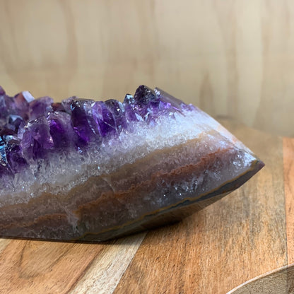 UNIQUE DARK PURPLE AMETHYST TOWER SPECIMEN