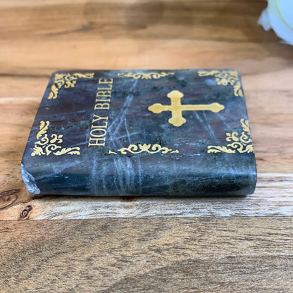 LABRADORITE BIBLE WITH STAND