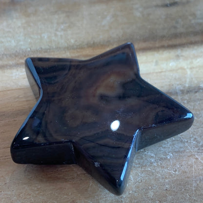AGATE STAR WITH AMAZING PATTERNS