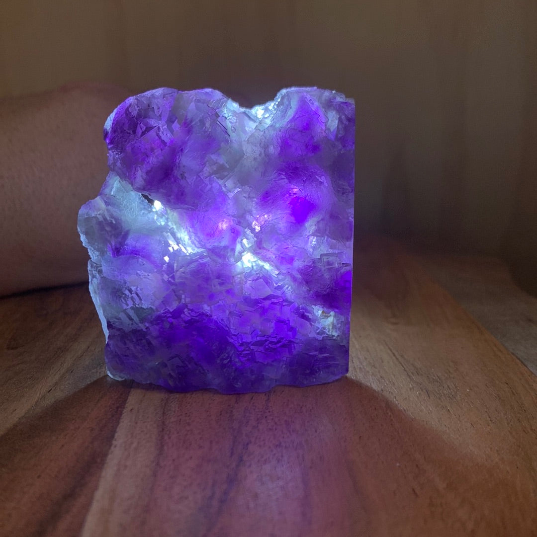 FLUORITE SLAB WITH CUBIC STRUCTURES (SMALL)