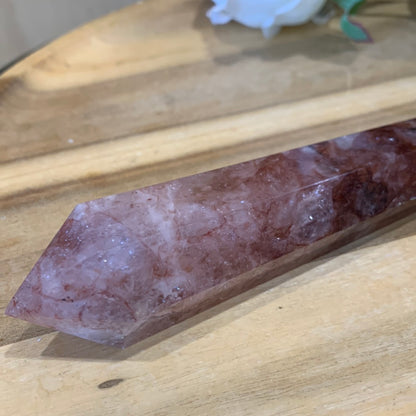 FIRE QUARTZ WANDS WITH STANDS