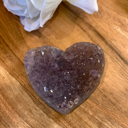 AMETHYST CLUSTER HEART