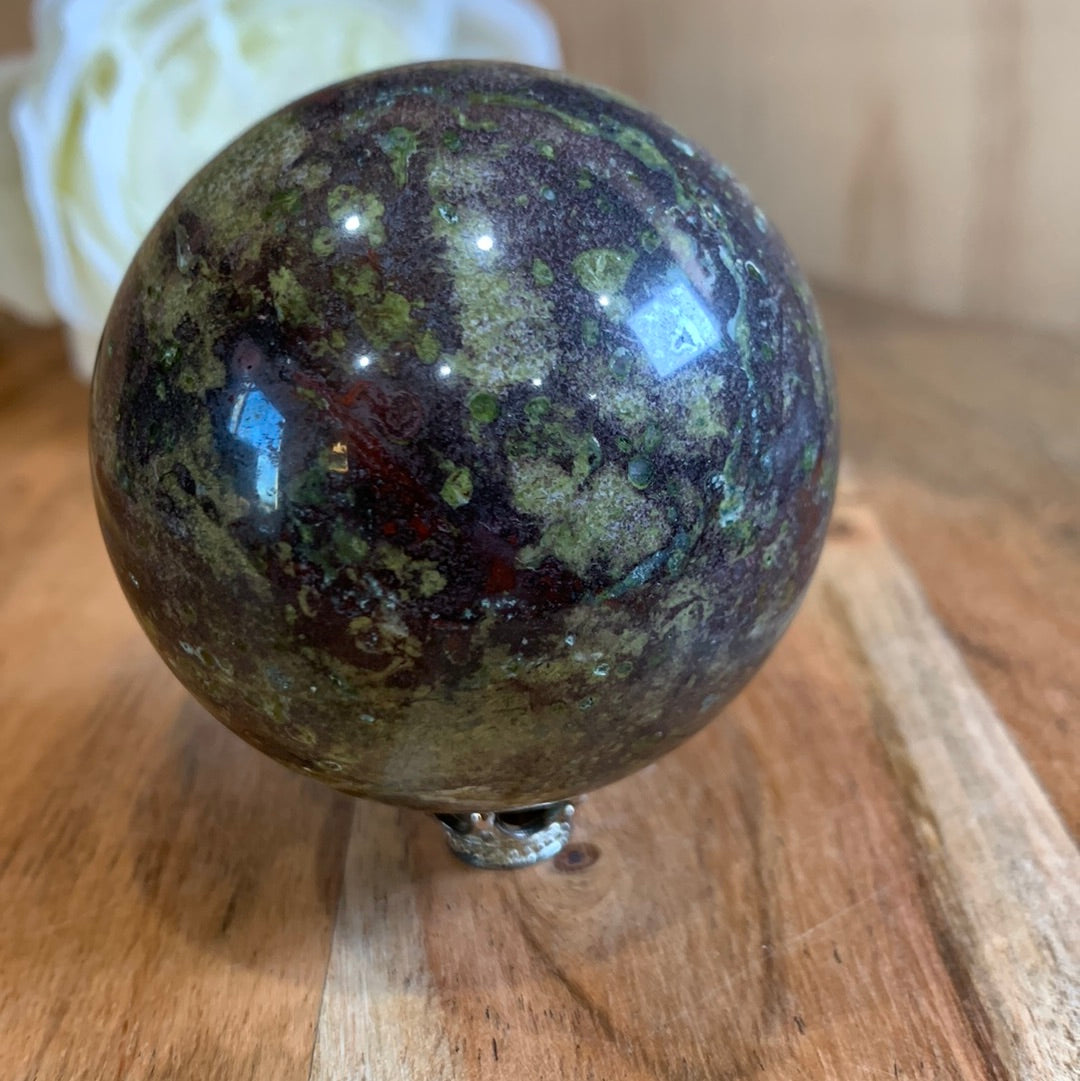 DRAGON BLOODSTONE SPHERE