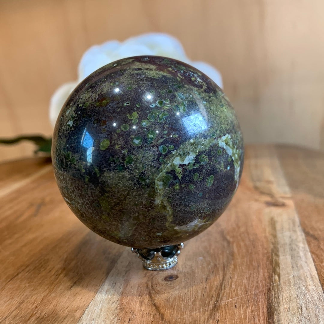 DRAGON BLOODSTONE SPHERE