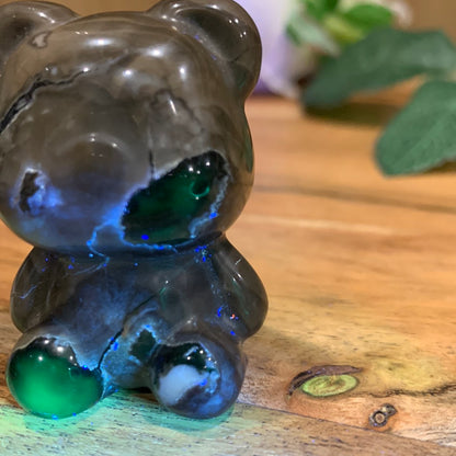 VOLCANO AGATE TEDDY BEARS