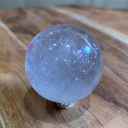 UNIQUE AMETHYST SPHERES WITH CLEAR QUARTZ