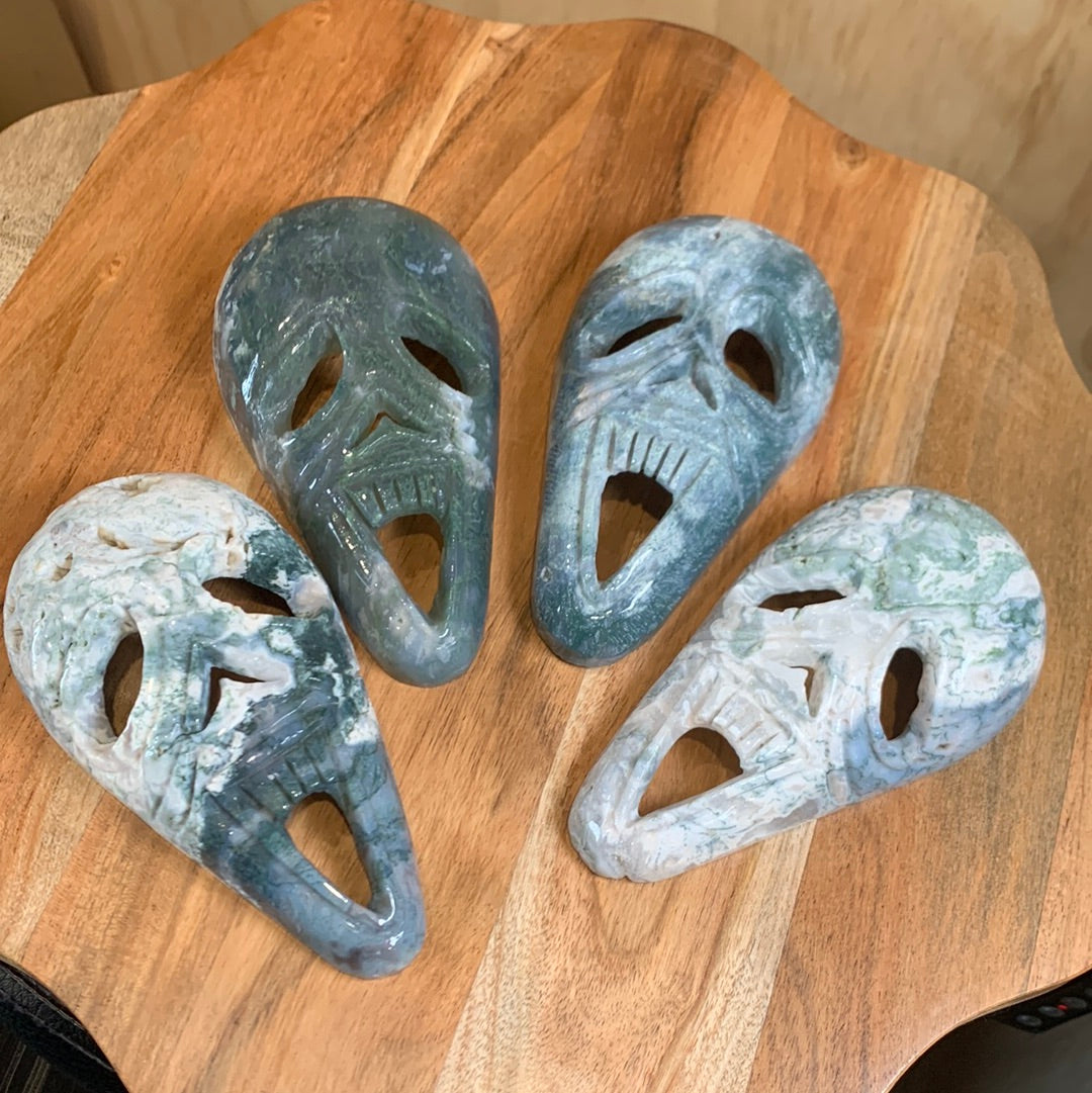 MOSS AGATE MASKS