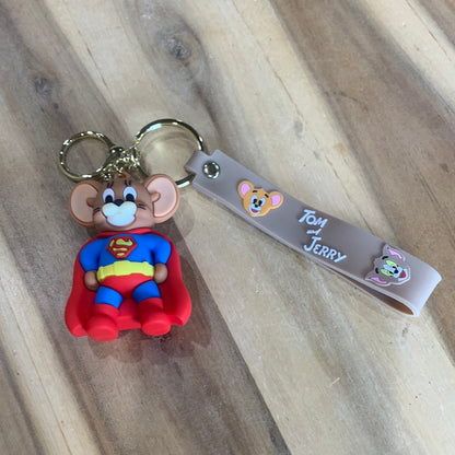 POPULAR CHARACTER  KEYRINGS WITH WRISTLET ATTACHED