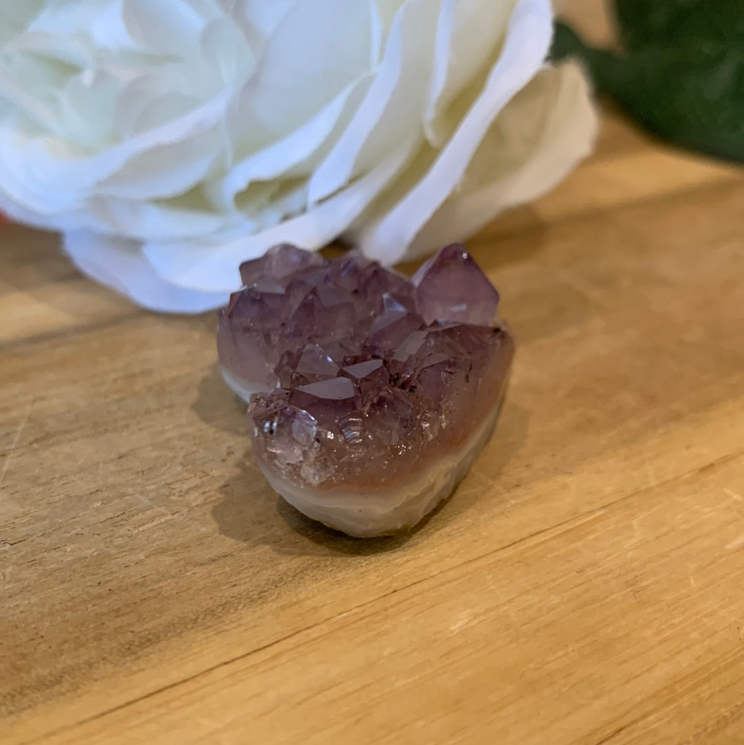 AMETHYST CLUSTER HEARTS