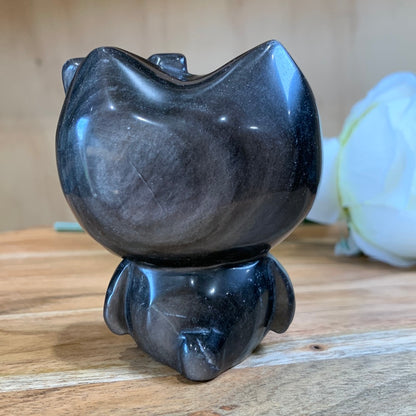 SILVER OBSIDIAN HELLO KITTY (LARGE)