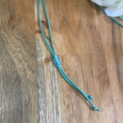 BLUE SANDSTONE LEAF PENDANT