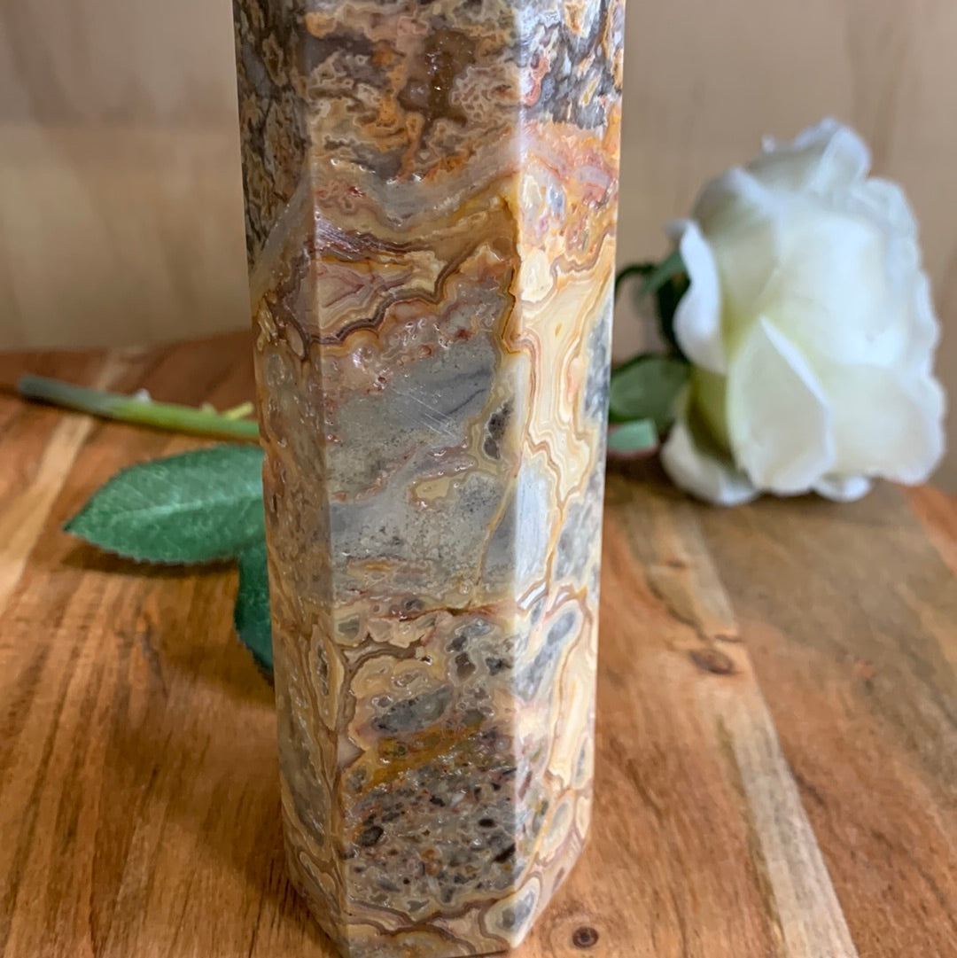CRAZY LACE AGATE TOWER