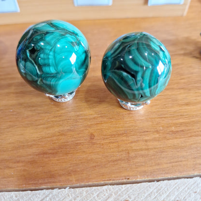 MALACHITE SPHERES (SMALL)