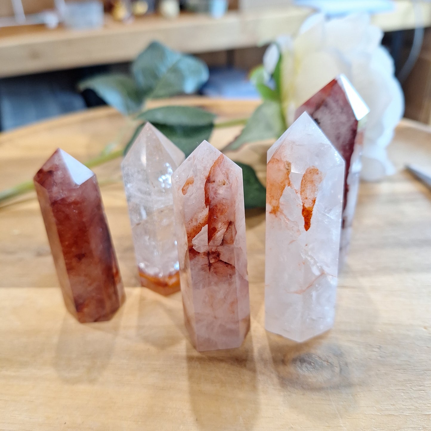 FIRE QUARTZ POINTS