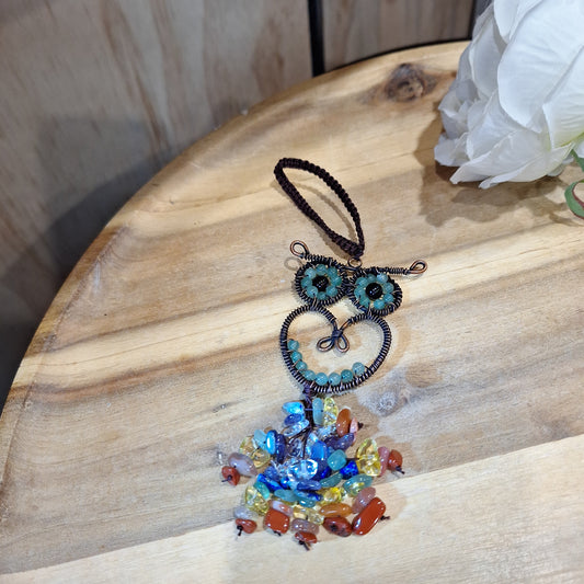 CHAKRA OWL CAR HANGER