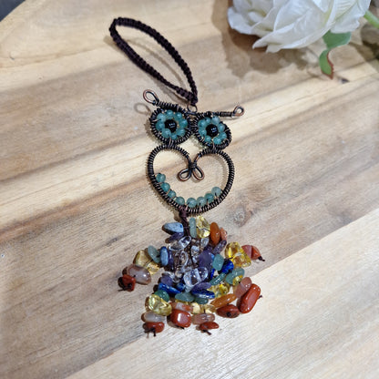 CHAKRA OWL CAR HANGER