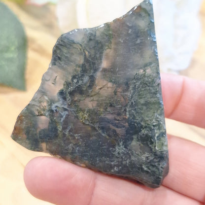 MOSS AGATE BUTTERFLY SLAB
