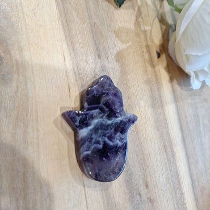 AMETHYST HAMSA HANDS