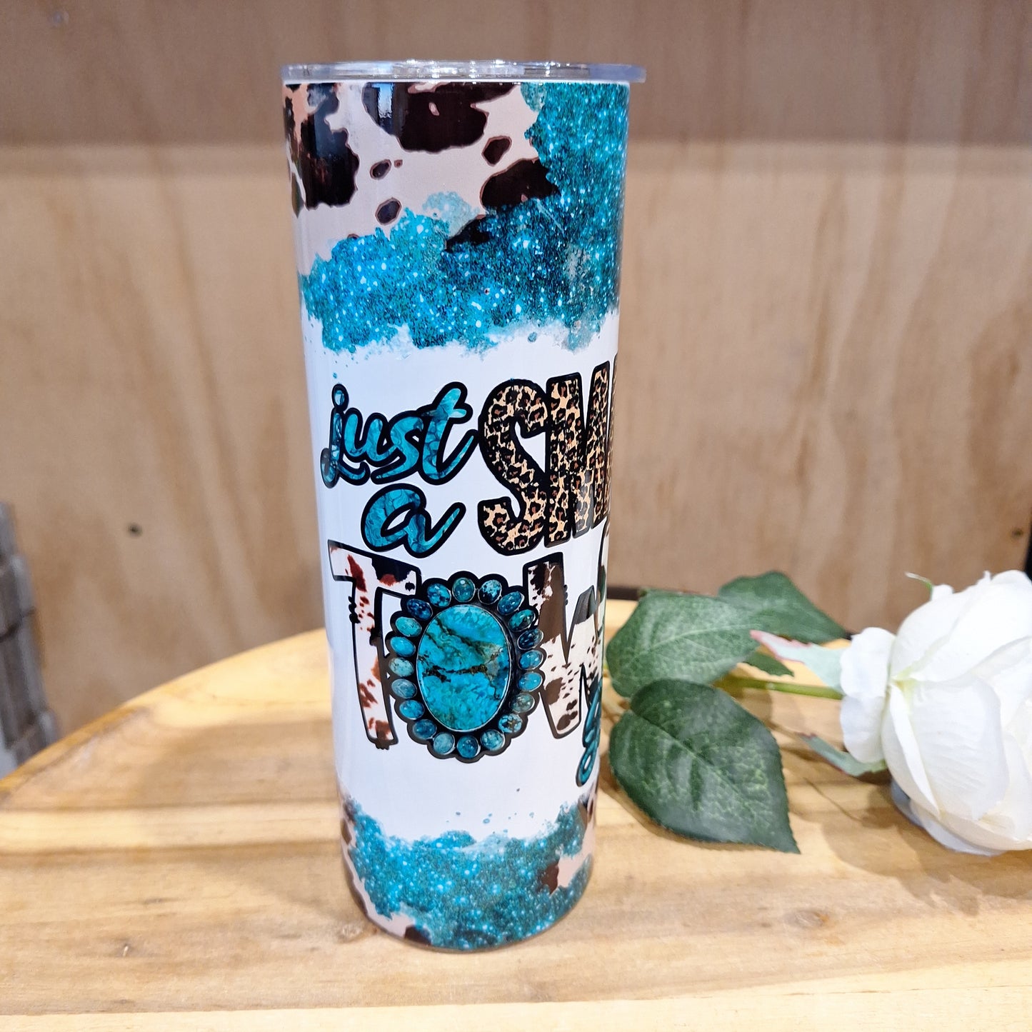 20oz SKINNY HOT OR COLD TUMBLER + SUBLIMATION WRAP OF YOUR CHOICE