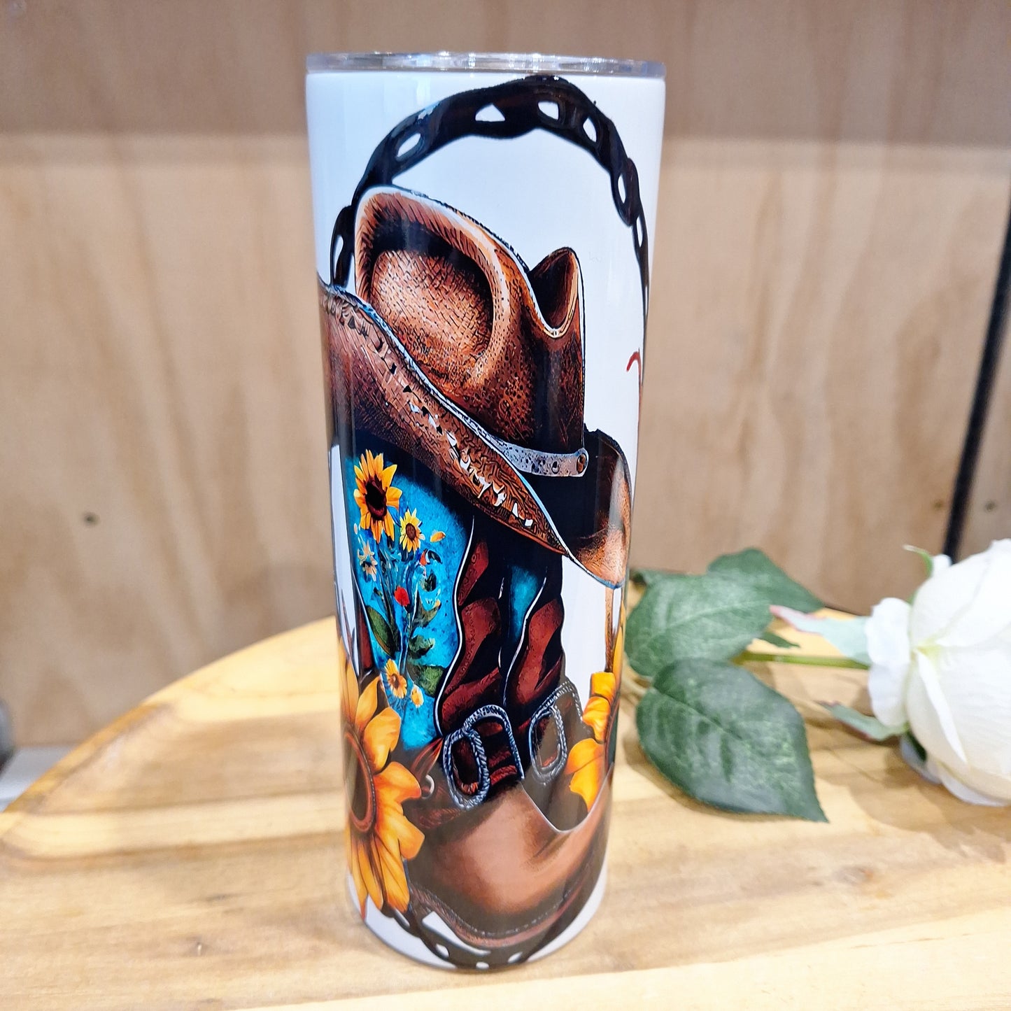 20oz SKINNY HOT OR COLD TUMBLER + SUBLIMATION WRAP OF YOUR CHOICE