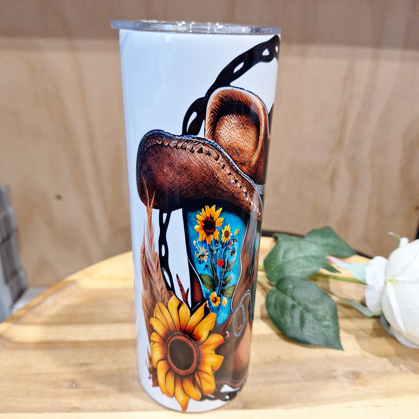 20oz SKINNY HOT OR COLD TUMBLER + SUBLIMATION WRAP OF YOUR CHOICE