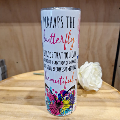 20oz SKINNY HOT OR COLD TUMBLER + SUBLIMATION WRAP OF YOUR CHOICE