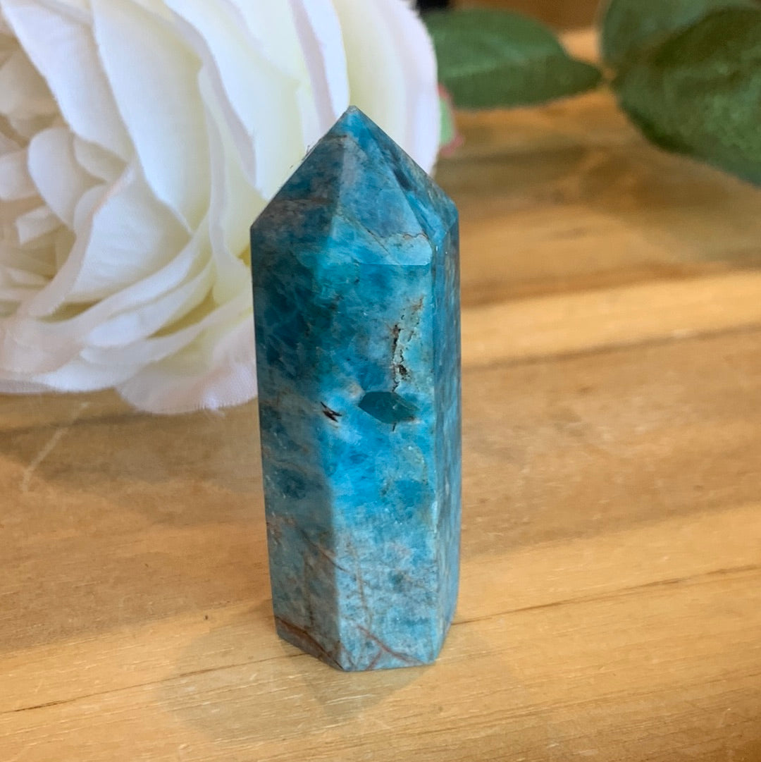 BLUE APATITE POINT