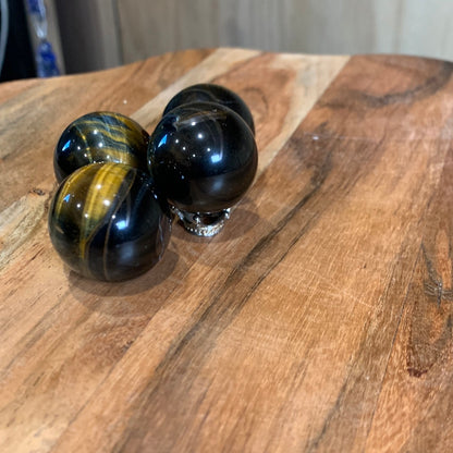 BLUE TIGERS EYE SPHERES (SMALL/MEDIUM)
