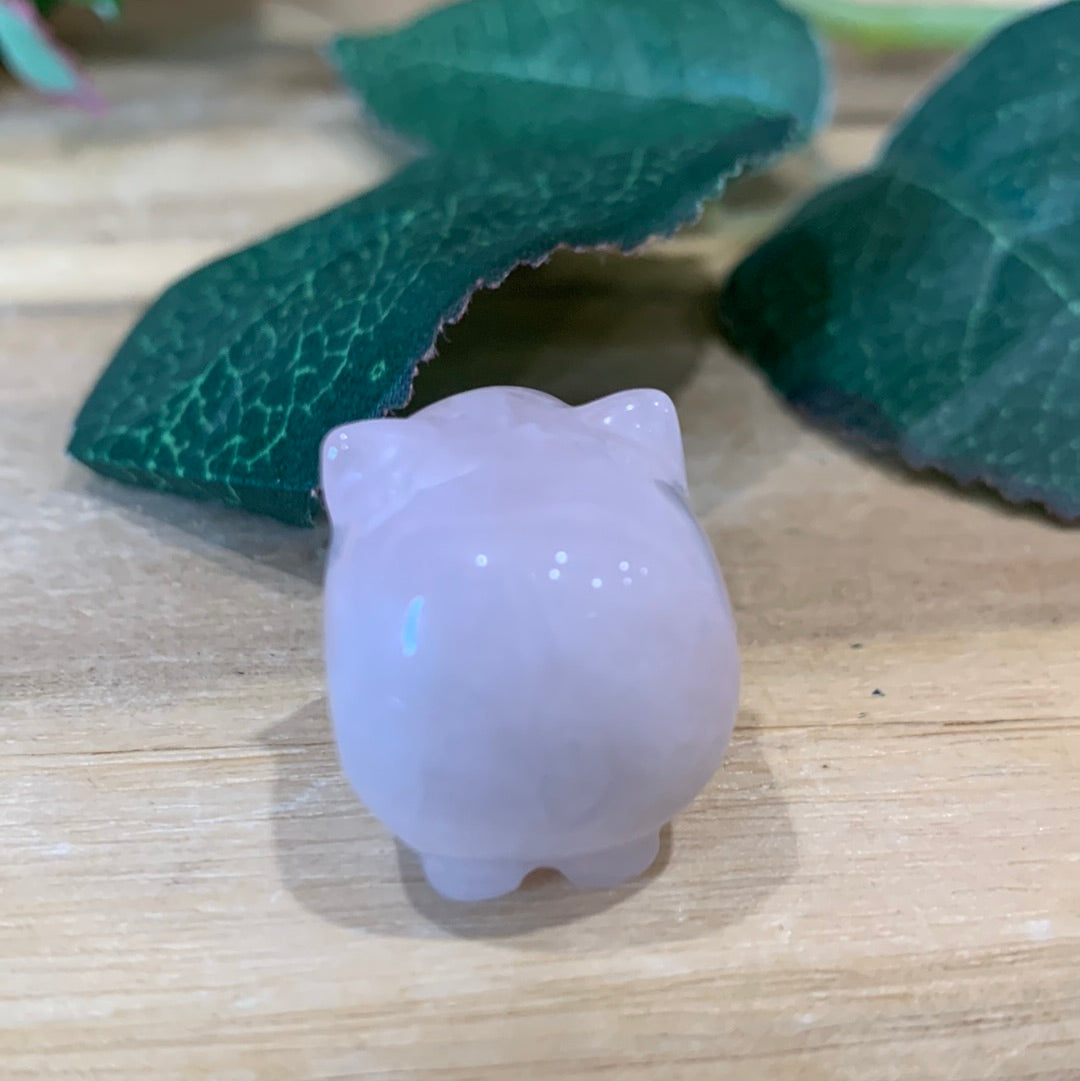 ROSE QUARTZ PIG