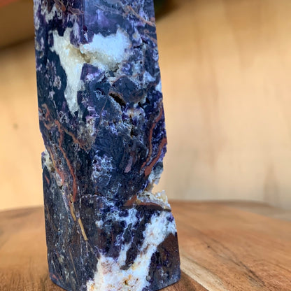 PURPLE MICA & SMOKEY QUARTZ TOWERS