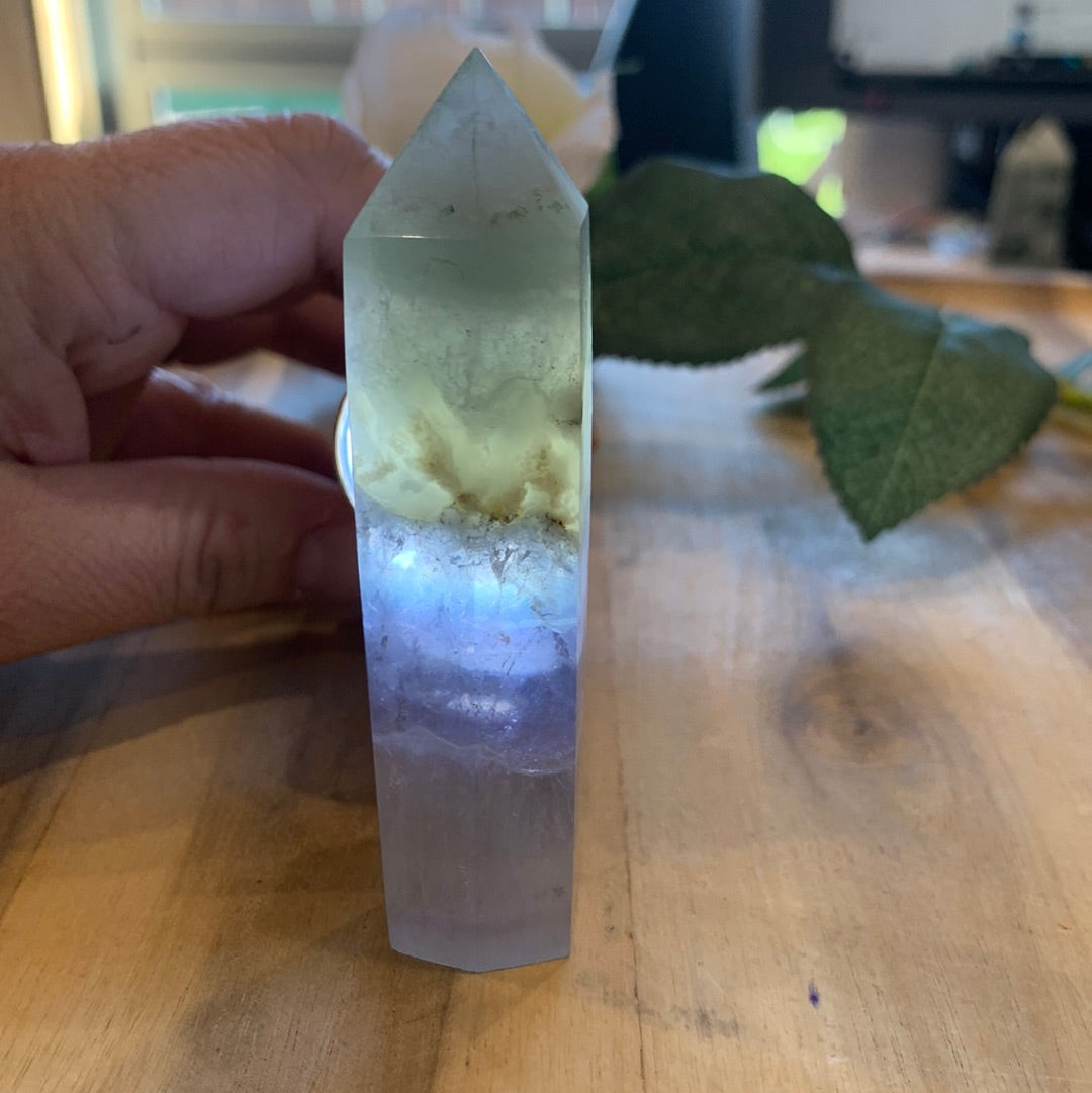 RAINBOW FLUORITE TOWER/POINTS