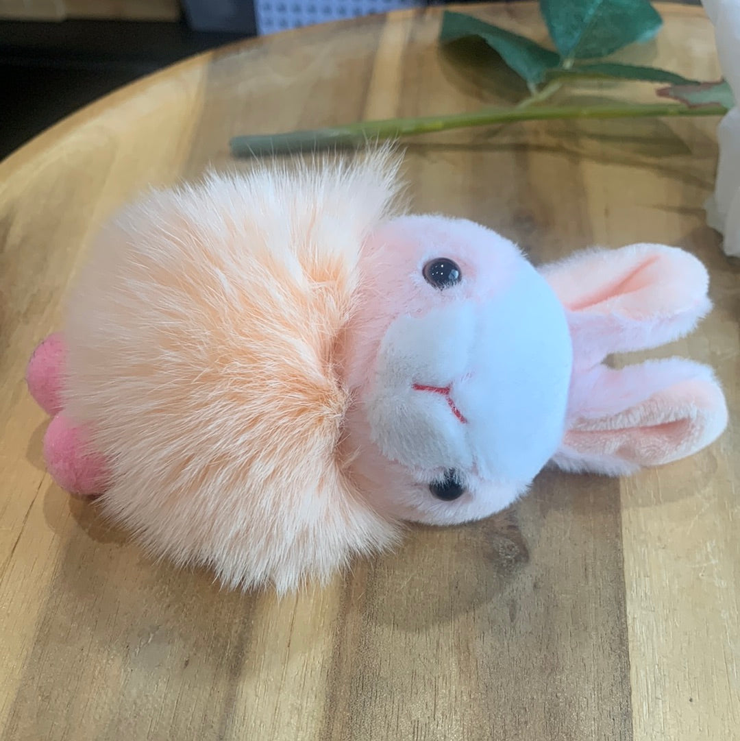 CUTE PLUSH FEELING RABBIT KEYRING