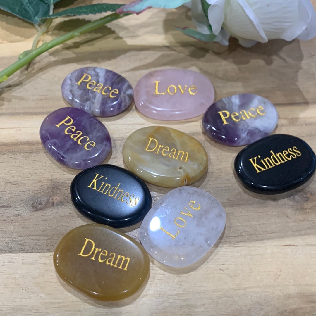 OVAL & TEAR DROP WORRY STONES