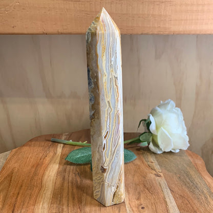AUSTRALIAN CRAZY LACE AGATE TOWER
