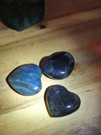 LABRADORITE HEARTS (SMALL)