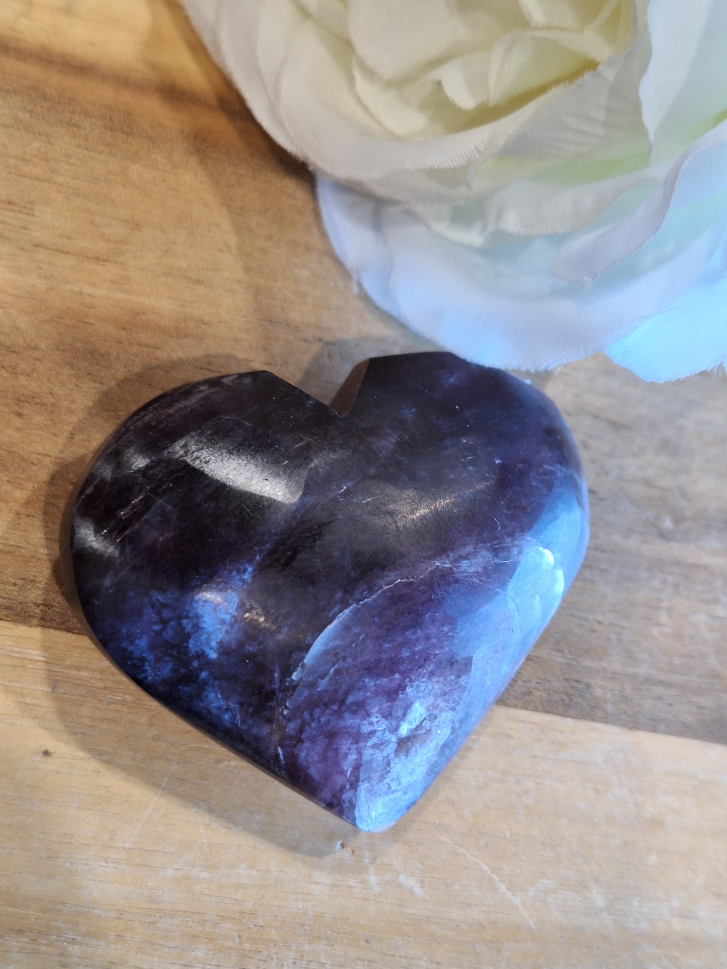 PURPLE MICA HEARTS